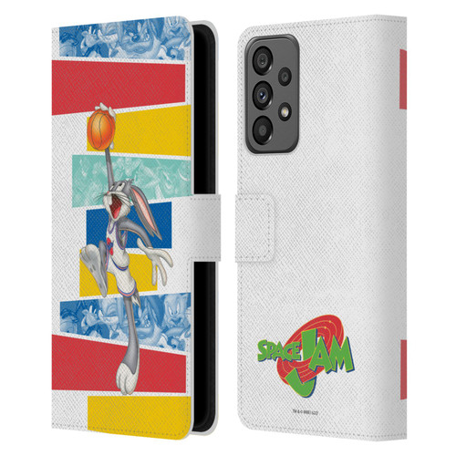 Space Jam (1996) Graphics Bugs Bunny Leather Book Wallet Case Cover For Samsung Galaxy A73 5G (2022)