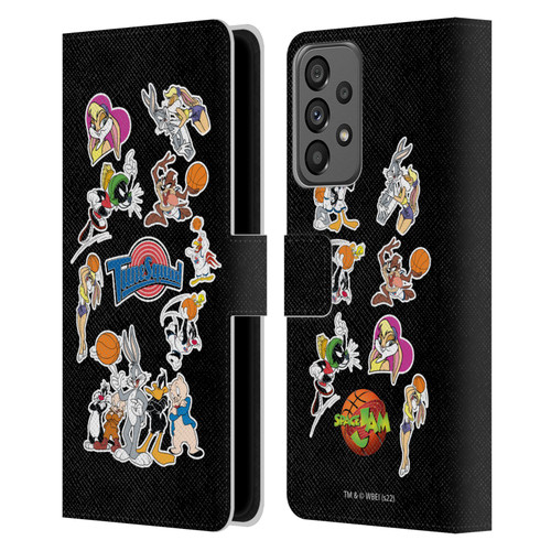 Space Jam (1996) Graphics Tune Squad Leather Book Wallet Case Cover For Samsung Galaxy A73 5G (2022)