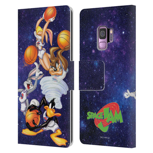 Space Jam (1996) Graphics Poster Leather Book Wallet Case Cover For Samsung Galaxy S9