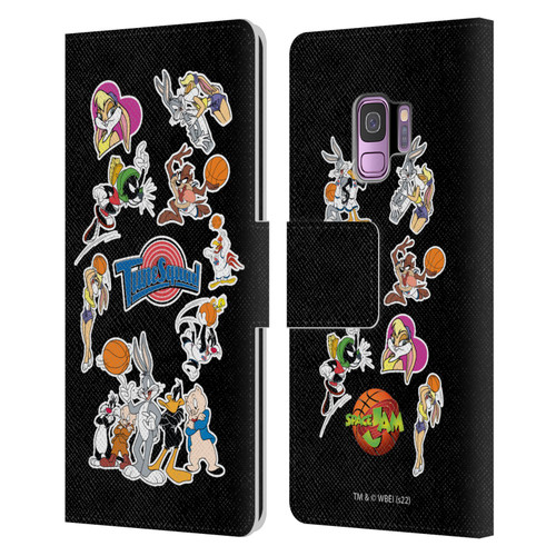 Space Jam (1996) Graphics Tune Squad Leather Book Wallet Case Cover For Samsung Galaxy S9