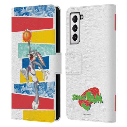 Space Jam (1996) Graphics Bugs Bunny Leather Book Wallet Case Cover For Samsung Galaxy S21 5G