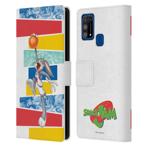 Space Jam (1996) Graphics Bugs Bunny Leather Book Wallet Case Cover For Samsung Galaxy M31 (2020)