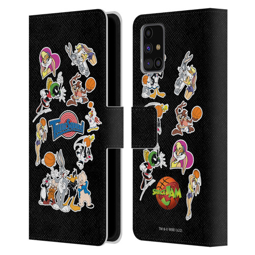 Space Jam (1996) Graphics Tune Squad Leather Book Wallet Case Cover For Samsung Galaxy M31s (2020)