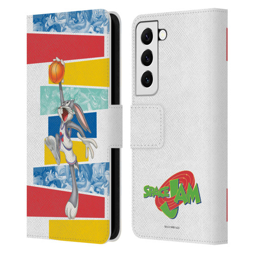 Space Jam (1996) Graphics Bugs Bunny Leather Book Wallet Case Cover For Samsung Galaxy S22 5G
