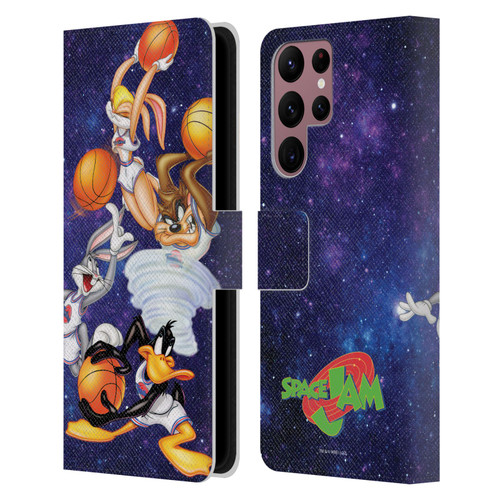 Space Jam (1996) Graphics Poster Leather Book Wallet Case Cover For Samsung Galaxy S22 Ultra 5G