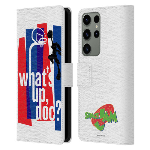 Space Jam (1996) Graphics What's Up Doc? Leather Book Wallet Case Cover For Samsung Galaxy S23 Ultra 5G