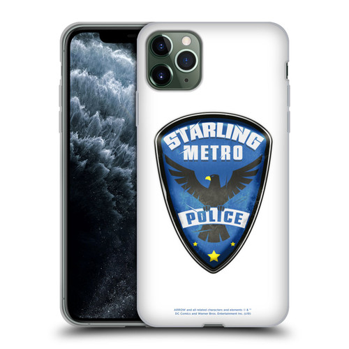 Arrow TV Series Graphics Starling Police Badge Soft Gel Case for Apple iPhone 11 Pro Max