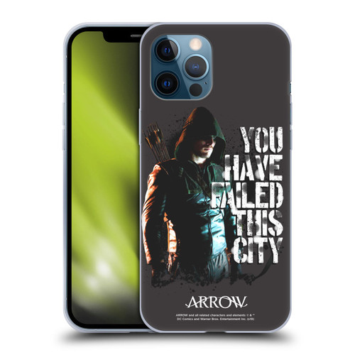 Arrow TV Series Graphics You Have Failed This City Soft Gel Case for Apple iPhone 12 Pro Max