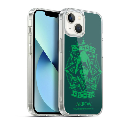 Arrow TV Series Graphics Archer Illustration Soft Gel Case for Apple iPhone 13