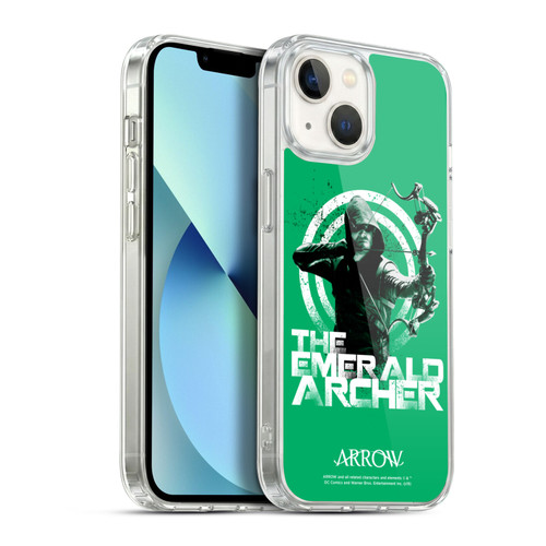 Arrow TV Series Graphics The Emerald Archer Soft Gel Case for Apple iPhone 13