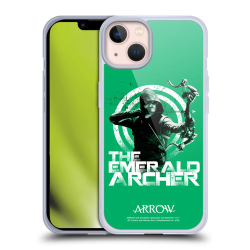 Arrow TV Series Graphics The Emerald Archer Soft Gel Case for Apple iPhone 13