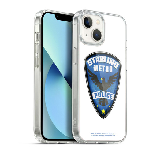 Arrow TV Series Graphics Starling Police Badge Soft Gel Case for Apple iPhone 13