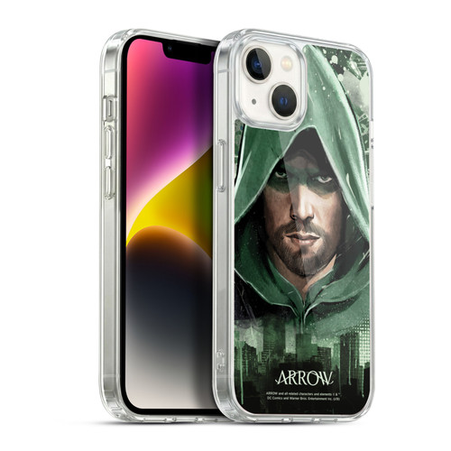 Arrow TV Series Graphics Oversized Soft Gel Case for Apple iPhone 14 Plus & MagSafe
