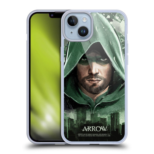 Arrow TV Series Graphics Oversized Soft Gel Case for Apple iPhone 14 Plus