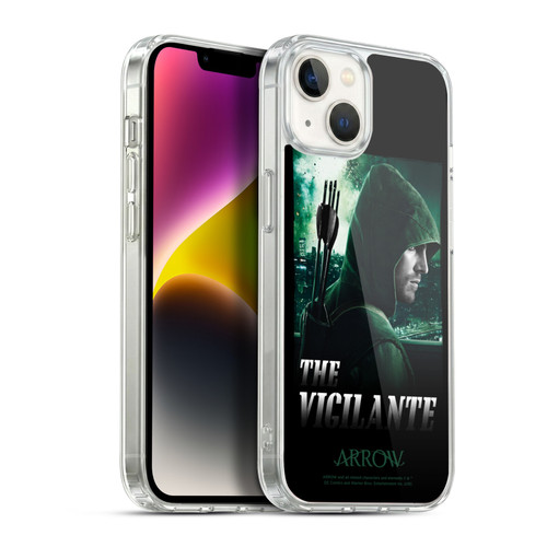 Arrow TV Series Graphics The Vigilante Soft Gel Case for Apple iPhone 14 Plus & MagSafe