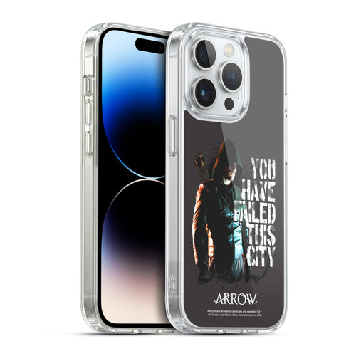 Arrow TV Series Graphics You Have Failed This City Soft Gel Case for Apple iPhone 14 Pro & MagSafe