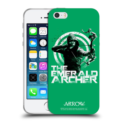 Arrow TV Series Graphics The Emerald Archer Soft Gel Case for Apple iPhone 5 / 5s / iPhone SE 2016