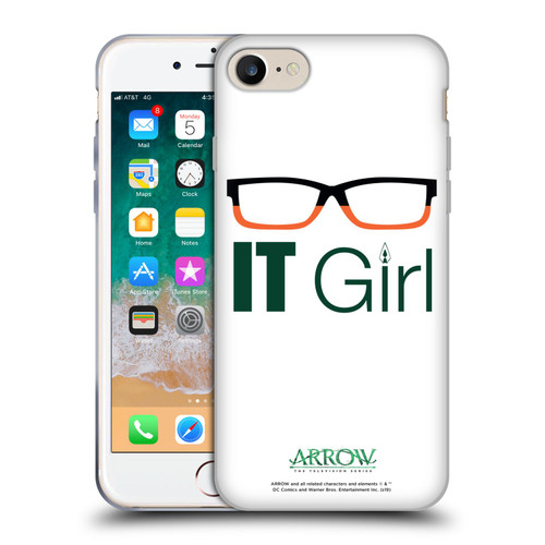 Arrow TV Series Graphics Felicity Smoak IT Girl Soft Gel Case for Apple iPhone 7 / 8 / SE 2020 & 2022
