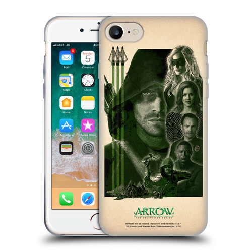 Arrow TV Series Graphics Team Soft Gel Case for Apple iPhone 7 / 8 / SE 2020 & 2022