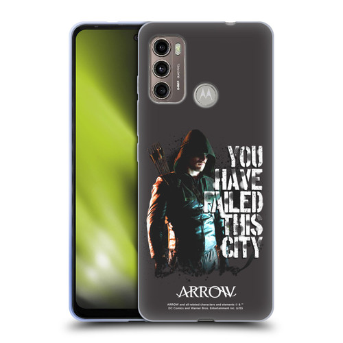 Arrow TV Series Graphics You Have Failed This City Soft Gel Case for Motorola Moto G60 / Moto G40 Fusion