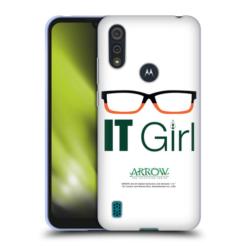 Arrow TV Series Graphics Felicity Smoak IT Girl Soft Gel Case for Motorola Moto E6s (2020)