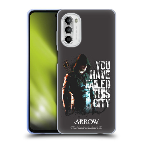 Arrow TV Series Graphics You Have Failed This City Soft Gel Case for Motorola Moto G52
