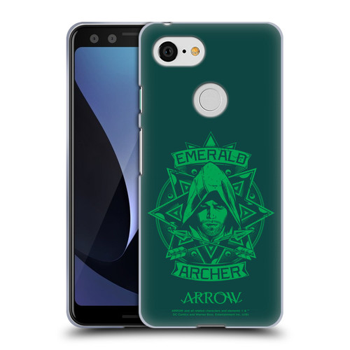 Arrow TV Series Graphics Archer Illustration Soft Gel Case for Google Pixel 3