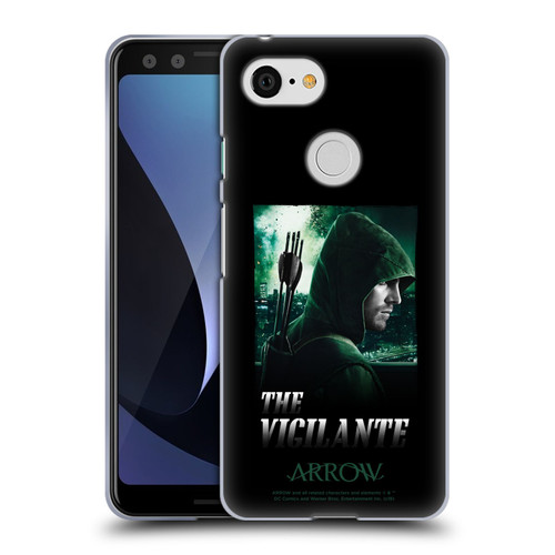 Arrow TV Series Graphics The Vigilante Soft Gel Case for Google Pixel 3