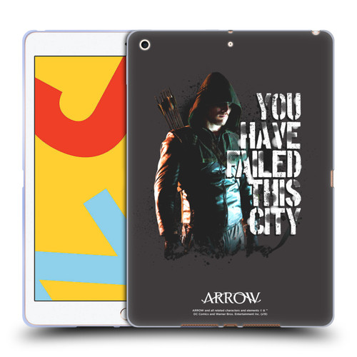 Arrow TV Series Graphics You Have Failed This City Soft Gel Case for Apple iPad 10.2 2019/2020/2021