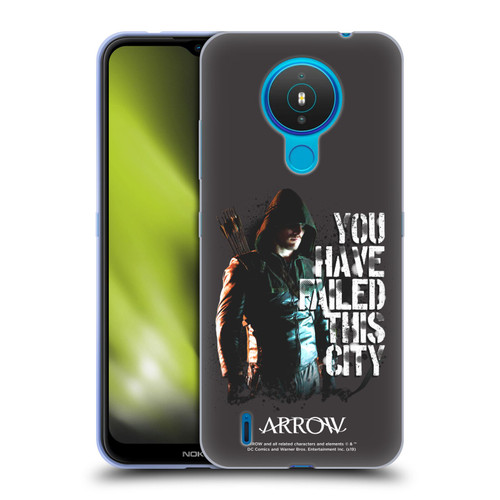 Arrow TV Series Graphics You Have Failed This City Soft Gel Case for Nokia 1.4