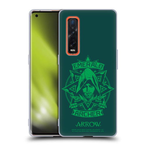 Arrow TV Series Graphics Archer Illustration Soft Gel Case for OPPO Find X2 Pro 5G