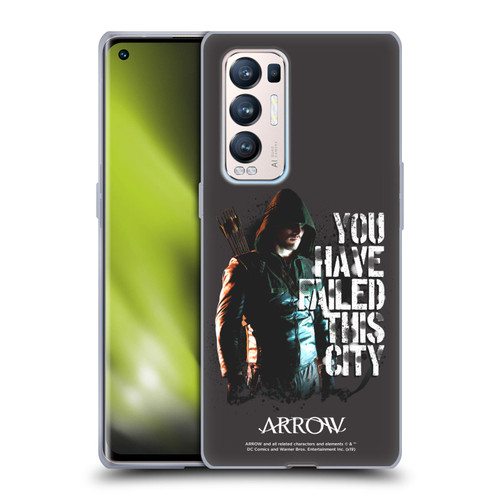 Arrow TV Series Graphics You Have Failed This City Soft Gel Case for OPPO Find X3 Neo / Reno5 Pro+ 5G