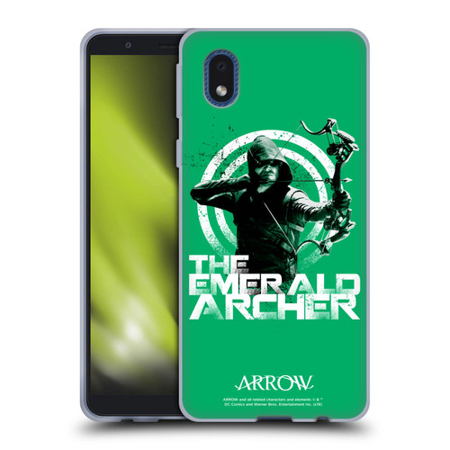 Arrow TV Series Graphics The Emerald Archer Soft Gel Case for Samsung Galaxy A01 Core (2020)