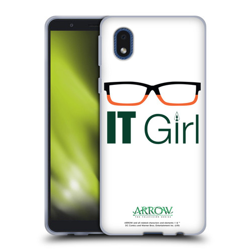 Arrow TV Series Graphics Felicity Smoak IT Girl Soft Gel Case for Samsung Galaxy A01 Core (2020)