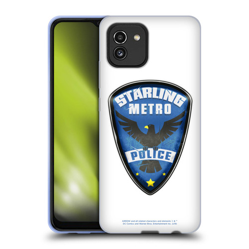 Arrow TV Series Graphics Starling Police Badge Soft Gel Case for Samsung Galaxy A03 (2021)