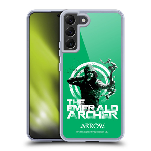 Arrow TV Series Graphics The Emerald Archer Soft Gel Case for Samsung Galaxy S22+ 5G