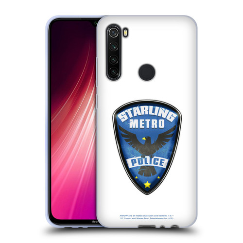 Arrow TV Series Graphics Starling Police Badge Soft Gel Case for Xiaomi Redmi Note 8T