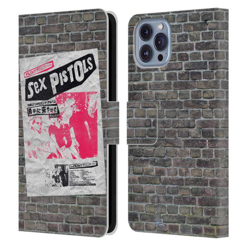 Sex Pistols Band Art Filthy Lucre Japan Leather Book Wallet Case Cover For Apple iPhone 14