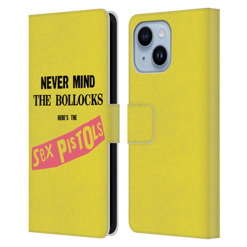 Sex Pistols Band Art NMTB Album Leather Book Wallet Case Cover For Apple iPhone 14 Plus