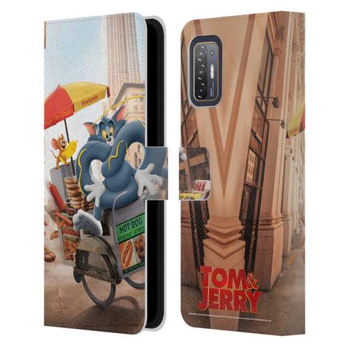 Tom And Jerry Movie (2021) Graphics Real World New Twist Leather Book Wallet Case Cover For HTC Desire 21 Pro 5G