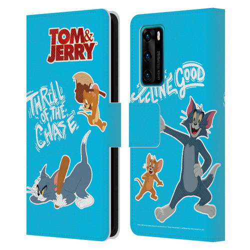 Tom And Jerry Movie (2021) Graphics Characters 2 Leather Book Wallet Case Cover For Huawei P40 5G