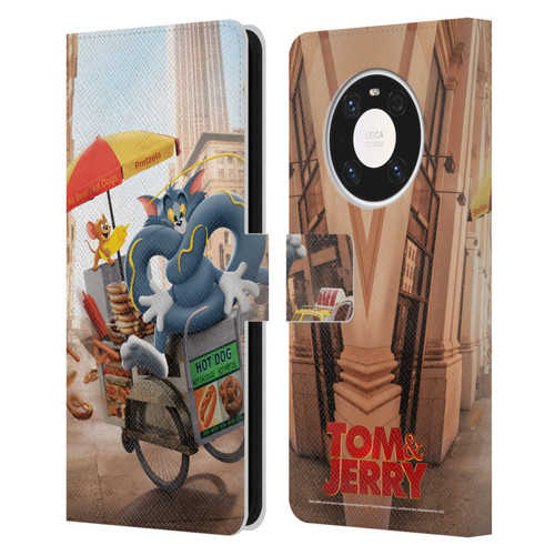 Tom And Jerry Movie (2021) Graphics Real World New Twist Leather Book Wallet Case Cover For Huawei Mate 40 Pro 5G