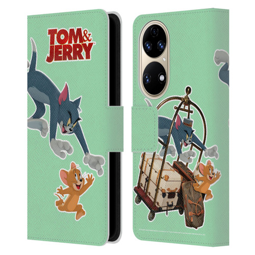 Tom And Jerry Movie (2021) Graphics Characters 1 Leather Book Wallet Case Cover For Huawei P50