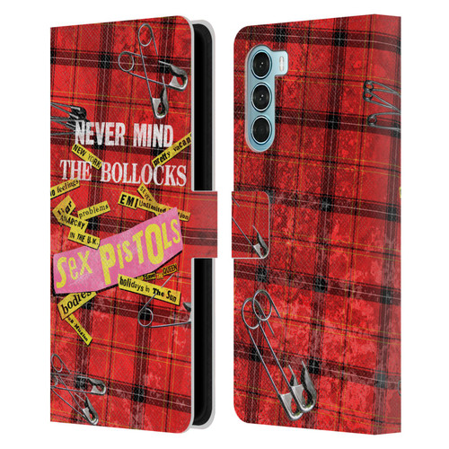 Sex Pistols Band Art Tartan Print Song Art Leather Book Wallet Case Cover For Motorola Edge S30 / Moto G200 5G