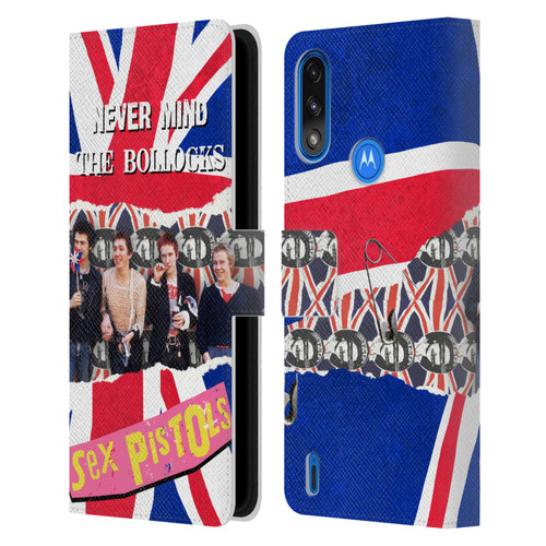 Sex Pistols Band Art Group Photo Leather Book Wallet Case Cover For Motorola Moto E7 Power / Moto E7i Power