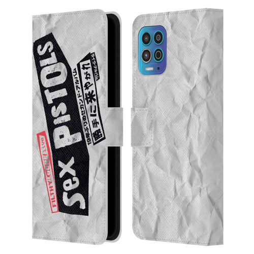 Sex Pistols Band Art Filthy Lucre Live Leather Book Wallet Case Cover For Motorola Moto G100