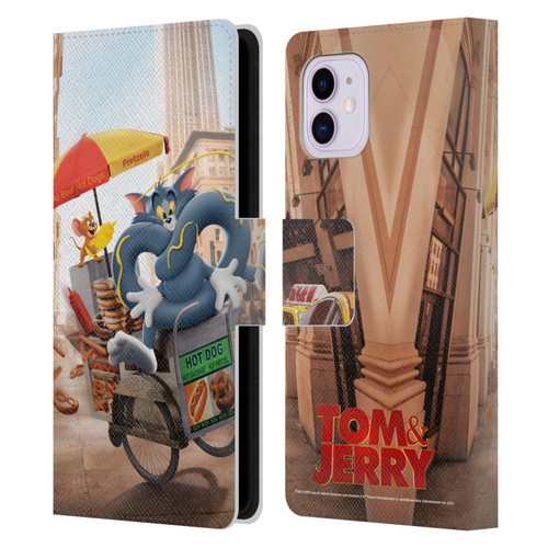 Tom And Jerry Movie (2021) Graphics Real World New Twist Leather Book Wallet Case Cover For Apple iPhone 11
