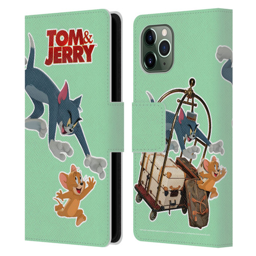 Tom And Jerry Movie (2021) Graphics Characters 1 Leather Book Wallet Case Cover For Apple iPhone 11 Pro