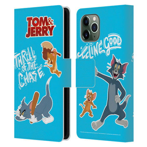Tom And Jerry Movie (2021) Graphics Characters 2 Leather Book Wallet Case Cover For Apple iPhone 11 Pro