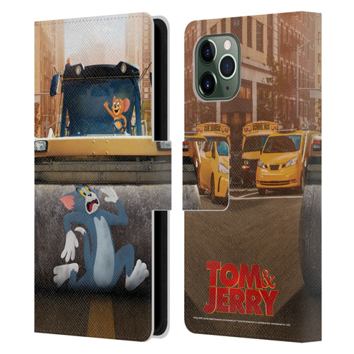 Tom And Jerry Movie (2021) Graphics Rolling Leather Book Wallet Case Cover For Apple iPhone 11 Pro
